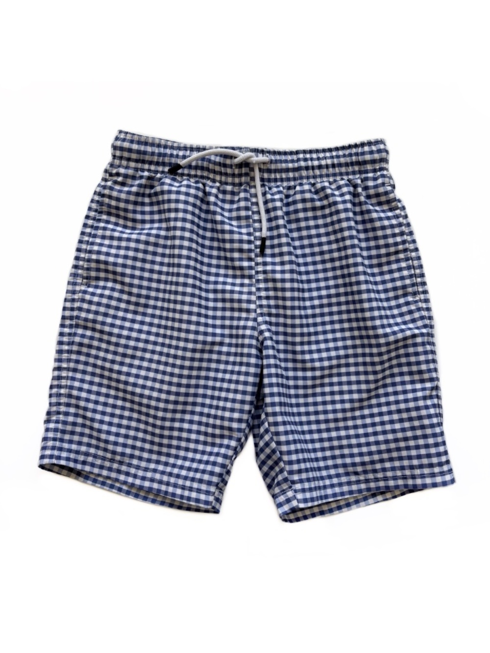Blue Plaid Swim Shorts